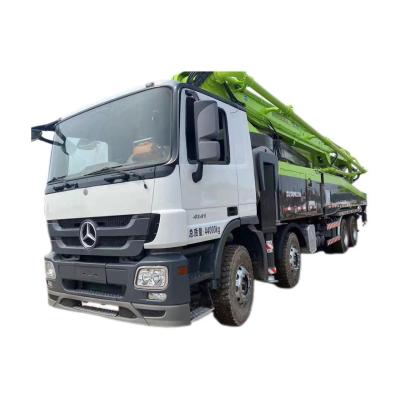 China Used/Second-Hand Zoomlion 2013 Year Benz Chassis 56m Concrete Pump Truck Heavy Machinery For Readymix for sale