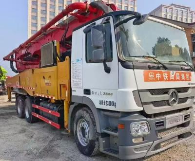 China SANY SYM5333THB 47M Gebruikte pomptruck 2018 Jaar Met Benz Chassis Te koop