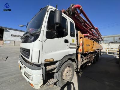 China 2013 gebruikte Sany Beton Pump Truck levering in de buurt van het Midden-Oosten met ISUZU chassis 48M Te koop