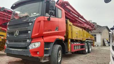 Chine Camion à pompe à béton d'occasion de petite taille 2021 Sany 49M avec châssis Sany au Kazakhstan à vendre