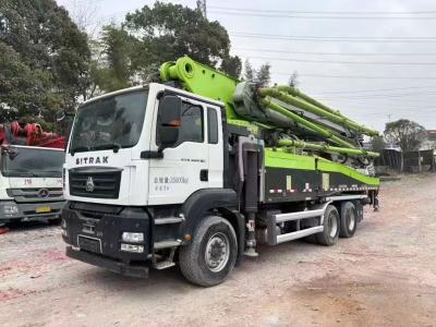 China 2021Year Zoomlion 52m with SITRAK Chassis Hydraulic Rexroth Pump Construction Machine Truck Mounted Used Concrete Pump Truck for sale