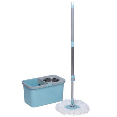 China Sustainable Household 360 Rotary Mop Bucket With Fiber Mop Refills And Micro Spin Mop Stick for sale