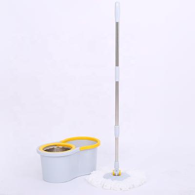 China Sustainable 360 ​​Floor Magic Classic Hand Rotating Microfiber Mop Easy Rolling Free Standing Mop With Bucket for sale