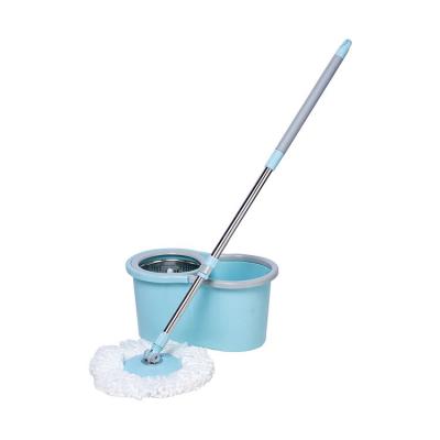 China Sustainable Classic Spin Mop Bucket Set Floor Cleaning Microfiber Magic Mop Heads for sale