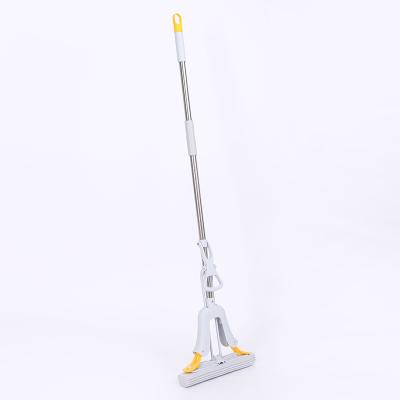 China Viable Straight Handle Folding Wet & Dry Water Compression Pva Sponge Mop and Sponge Mop Head for sale