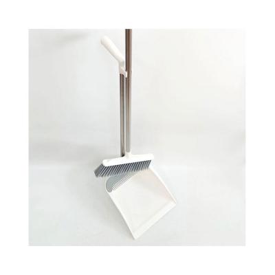 China Home Plastic Dustpan PET Stiffens Broom Set Household Floor Sweeper Broom Holder for sale