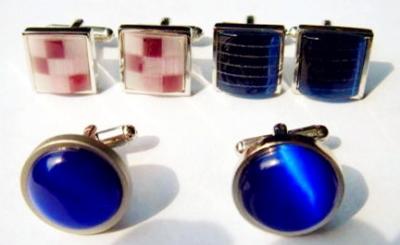 China cufflinks, necktie clips, pins, cuff sets, for sale