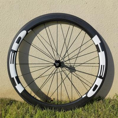 China Lightweight Fast Delivery 700c Carbon Fiber Wheel Set Anvil Carbon Wheels Road Bike Cycling Bicycle Wheelset for sale