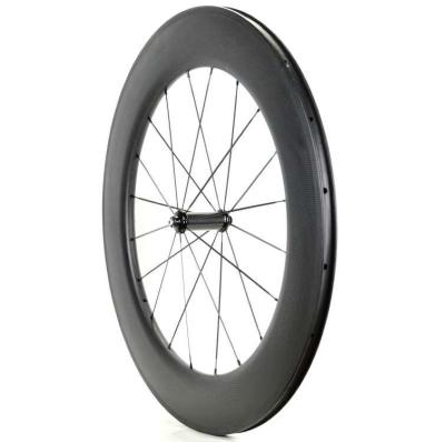 China Lightweight Lightweight Black Color Road Bike Carbon Wheelset 88 Rim Carbon Fiber Wheels For Road Bike for sale