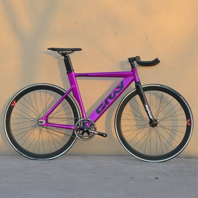 China OEM Color Gear Bike Aluminum Single Interesting Lightweight Aluminum Gear Frame Fixie Fixed Gear Bicycle for sale