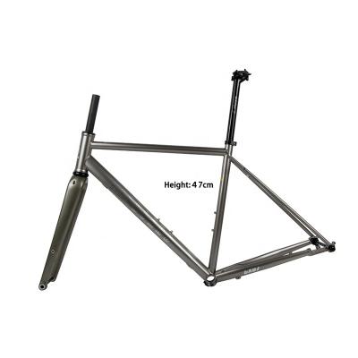 China 56cm Gravel Bike Frame 700C Wheelset 40MM Light Weight Steel Bicycle Frame Gravel Light Size High Quality Fast Delivery for sale