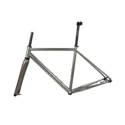 China 700*40c Molybdenum Steel Gravel Bike Lightweight Frame Steel Road Bike Frame for sale