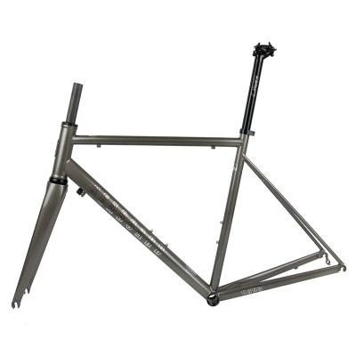 China High Quality 700 Lightweight High Quality Gravel Bike 40C Road Bike Frame Steel Bicycle Frame For Speed ​​Cycle for sale