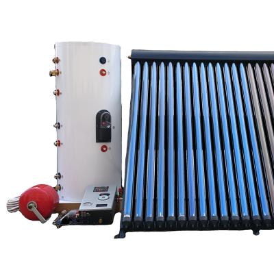 China Outdoor 300 Liter 80l 150l Pressurized Home Balcony Rooftop Vacuum Tube Heat Pipe Split Geyser System Solar Powered Water Heaters for sale