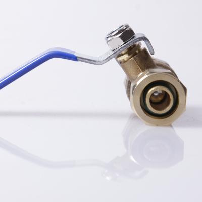 China Solar Water Heater Brass Ball Valve For PEX-AL-PEX Pipe Solar Water Heater Parts for sale