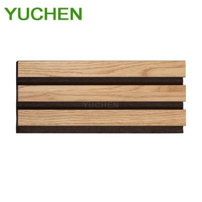 China Highly Effective Sound Absorption Luxury Wood Wall Paneling Interior Decoration Material Sound Proof Wall Panels Acoustic Wooden Slat Panel for sale