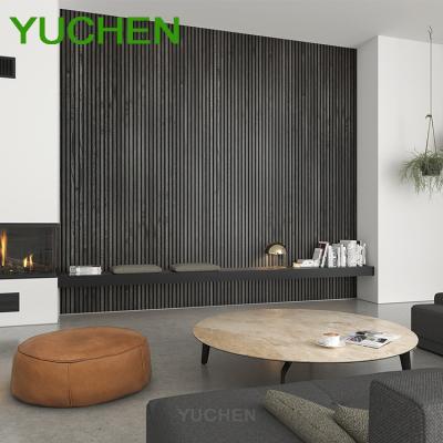 China Highly Effective Sound Absorption Acoustic Panels Wooden Slat Acustic Panel for Office Hotel Wall Decoration Panel Akupanel Acupanel for sale