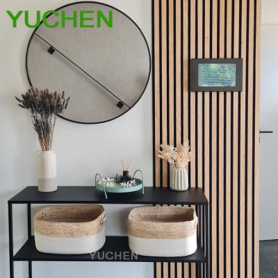 China Highly Effective Sound Absorption Decorative Wood Slat Panels Akustik Panel Sound Proof Wall Panels Hotel Kitchen Ceiling Wall  Woodupp Akupanel for sale