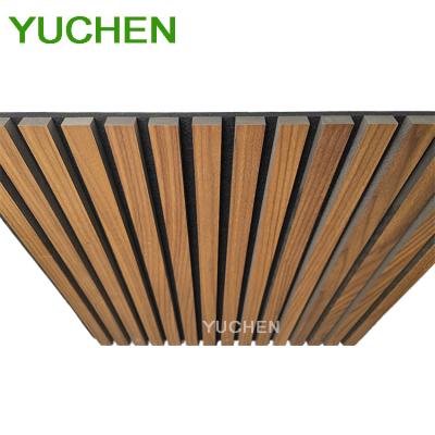 China Highly Effective Sound Absorption 600*600mm Akupanel Acoustic Panel Diffusion Wall Soundproofing Slat Wooden Fiber Oak Acoustic Panel Sound Proof Wall Panels for sale