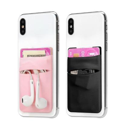 China Elastic Card Holder Lycra Phone Wallet Card Holder Business Card Holder Case for sale