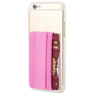 China Elastic Card Holder Lycra Phone Wallet Card Holder Phone Card Holder for sale