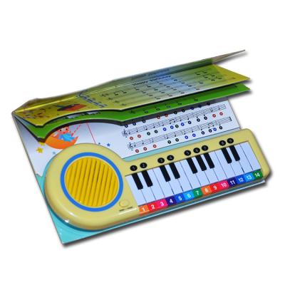 China Kids Education Music Notebook Sound Toys Piano Book for sale