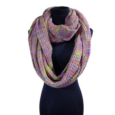 China Wholesale 100% Acrylic Ready To Ship Winter Ladies Fashion Multi Color Knitted Snood for sale