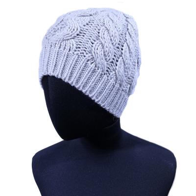 China JOINT Wholesales Ready To Ship Acrylic Ladies Cable Knit Slouchy Beanie for sale