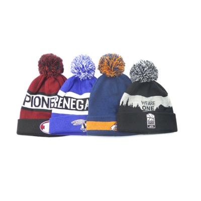 China JOINT Logo Winter Unisex Women Colorful Custom Men Knitted Beanie Hat for sale