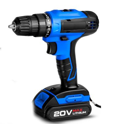 China 12v/21v/36v Electric Power Double Lithium Battery Cordless Drill 0-10mm for sale