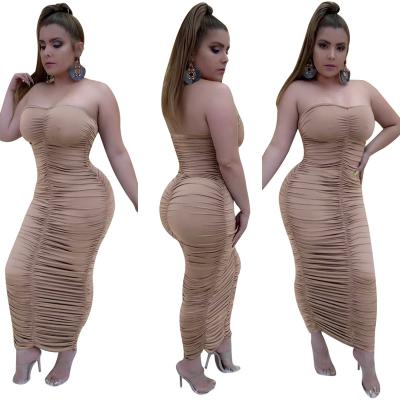 China jofz1112 2020 Anti-wrinkle Dresses Women Lady Elegant Off Shoulder Party Bodycon Midi Women Dress for sale