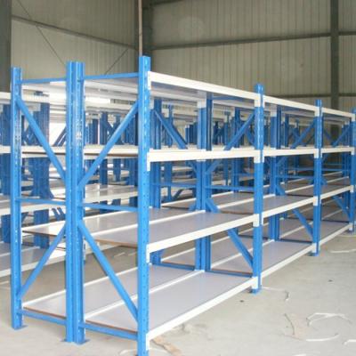 China Warehouse Storage Medium Duty Boltless Steel Shelving with Customized Weight Capacity for sale