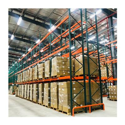 China 500-5000kg/layer Weight Capacity Q235B Heavy Duty Metal Storage Pallet Racks Upright for sale