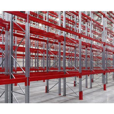 China Warehouse Storage Heavy Duty 5T Per Layer Metal Powder Coated Steel Pallet Stack Racking System for sale