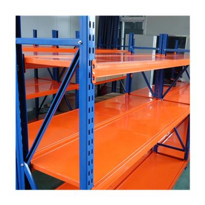 China Customized Depth Industrial 4 Tier Metal Warehouse Shelves for Durable Garage Storage for sale