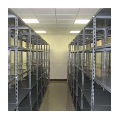 China 5 Layer Angle Steel Shelf for Sustainable Storage on Standing Type Slotted Angle Rack for sale