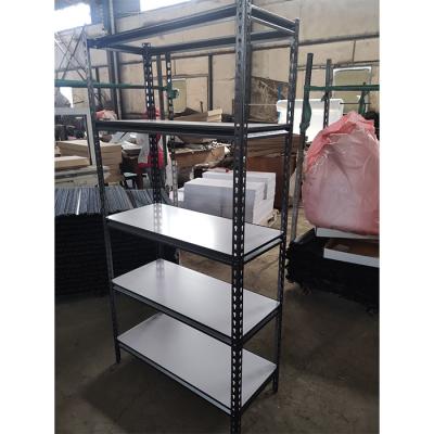 China Stocked Heavy Duty 5 Tiers Boltless Rack for Living Room within OEM Metal Shelving for sale