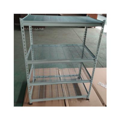 China Corrosion Protection Boltless Metal Shelf Frame Rack with Particle Board Shelves for sale