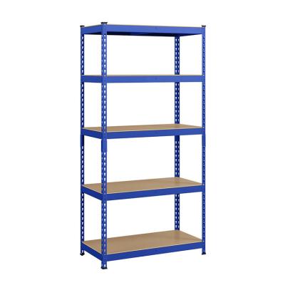 China Customizable Metal Warehouse Storage Pallet Boltless Rivet Angle Shelf for Industrial for sale