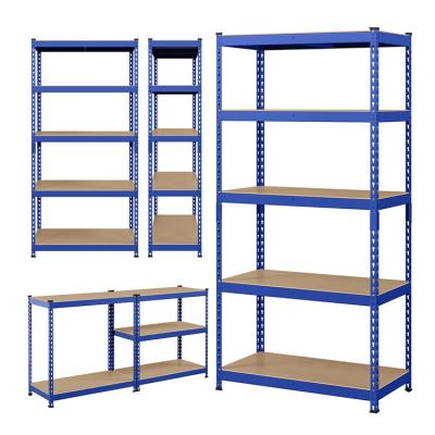 China Office Metal Boltless Rivet Shelving with Adjustable Shelves and Customized Color for sale