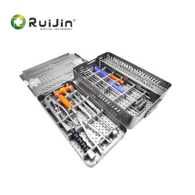 China Medisch Achterste Interne Bevestiging Orthopedisch Pedicel Schroefinstrument Set Voor Spinale Medische Chirurgie Implantat Instrument Te koop