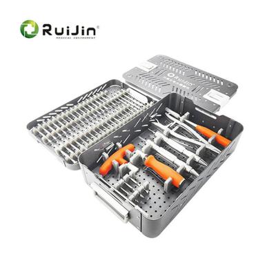 China Conjunto de instrumentos ortopédicos para cirurgia médica da coluna vertebral Implante Conjunto de instrumentos médicos de fixação interna à venda