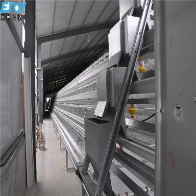 China Chicken Feeding Equipment Low Cost A Frame Poultry Battery Cage System For Half Open House for sale