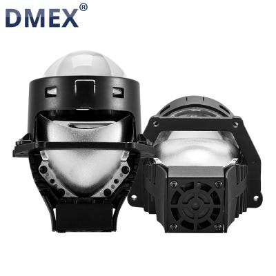 China 3.0 Inch 3.0 Inch Car Headlight Beam Retrofit 100W 12000LM 6000K Bi LED DMEX A1 3.0 High Low White Bi LED Projector Lens for sale