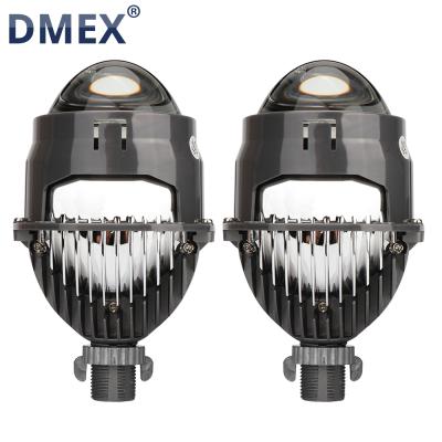 China DMEX E4 2.5inch LED Headlight Projector Lamp 4500LM Bi LED Projector Lens H4 H7 9005 3.0 inch and 2.5 inch Mini H4 H7 9005 for sale