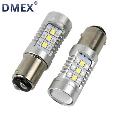 China DRL And Flashing DMEX Turning High Brightness Light Roller Coaster 1157 7443 3157 Dual Color LED Bulbs Color Changing White And Yellow LED Bulb for sale