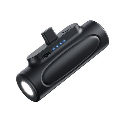 China With portable LED flashlight flashlight mini strong light comes charging treasure with tail plug suitable for I and type-c mobile phone charging for sale