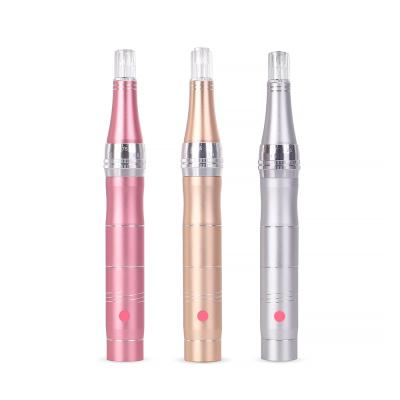 China Portable Electric Anti-Puffiness Micro-needle Derma Pen with 5 Levels for Skin Rejuvenation for sale