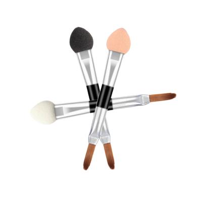 China Spot Brush Kuulee Thickened High Quality Durable Aluminum Material Latex Soft Coating Tube Double Side Brush For Eyes And Lips for sale