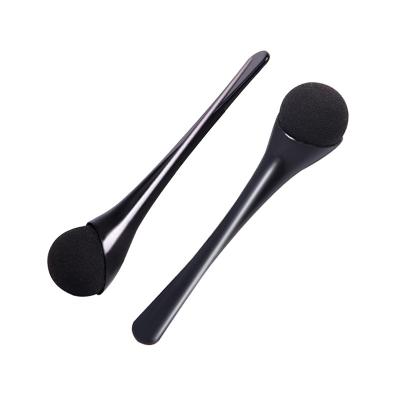 China Beautiful Color Three-dimensional Circular Black Eye Head Sponge Smudge Brush Arch Blending Brush For Eye Contour for sale